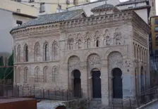 Northwest facade and apse, Cristo de la Luz Shrine, Toledo, Castile-La Mancha, Spain, 2022. Creator: LTL