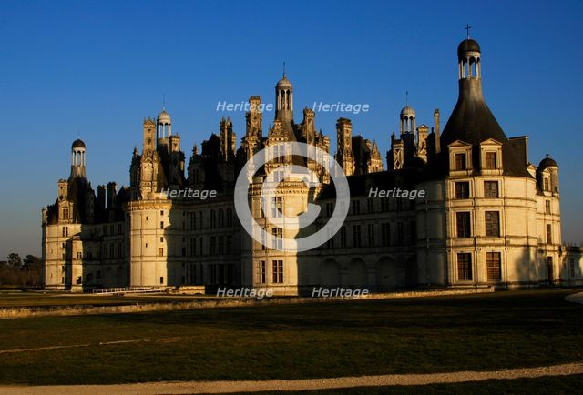 Northwest façade, Castle of Chambord, Loire Valley, France, 16th century (2019). Creator: Unknown.