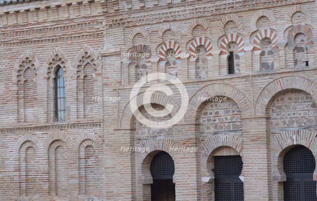 Northwest facade, Cristo de la Luz Shrine, Toledo, Castile-La Mancha, Spain, 2022.  Creator: LTL.