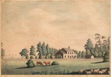Northeast View of Stowe, the Seat of Colonel Reynolds, between 1784 and 1864. Creator: Catherine Reynolds