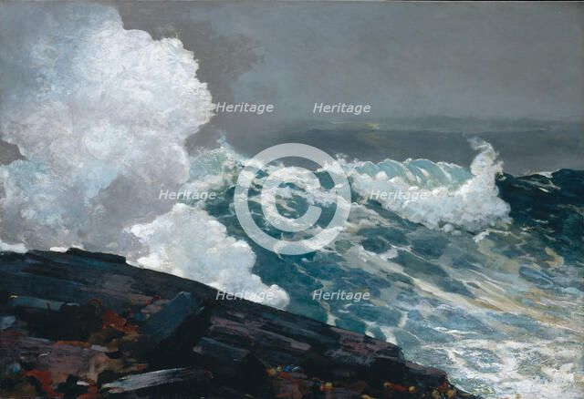 Northeaster, 1895; reworked by 1901. Creator: Winslow Homer.