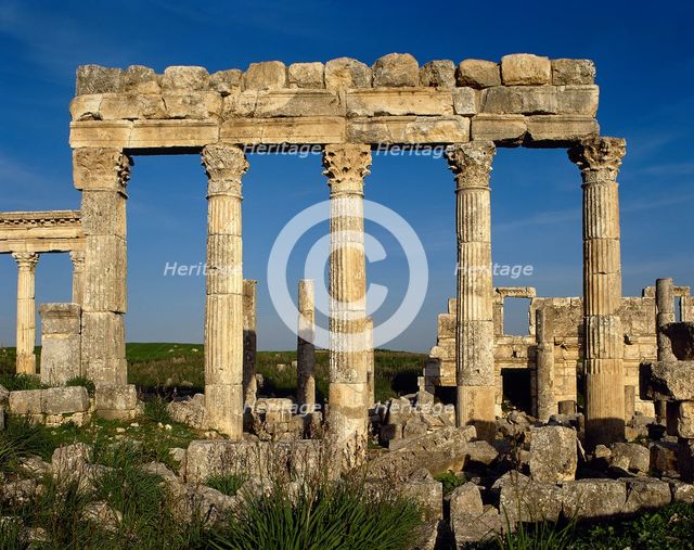 Northern door in the last section of the cardo maximus, Apamea. Syria, 2nd century, (2001). Creator: LTL.