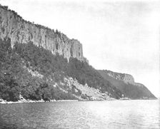 Northern End of the Palisades, Hudson River, USA, c1900. Creator: Unknown