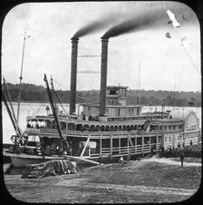 Northern Line Packet Company paddle steamer Lake Superior USA, c1870s(?)