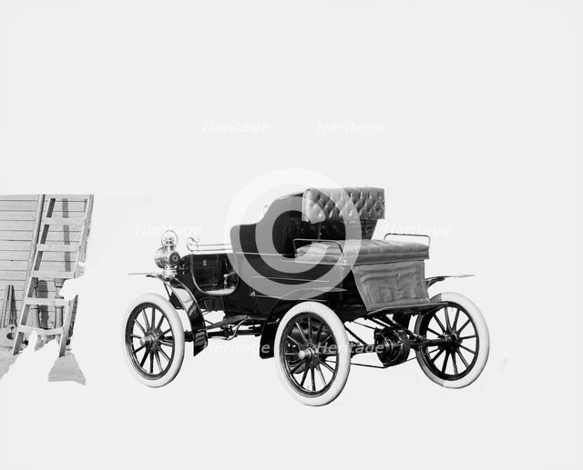 Northern Manufacturing Company automobile, rear-quarter view, between 1900 and 1910. Creator: William H. Jackson.