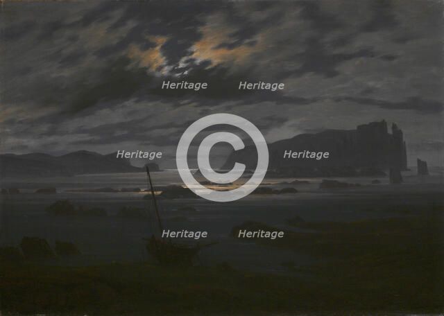 Northern Sea in the Moonlight, c. 1823. Artist: Friedrich, Caspar David (1774-1840)