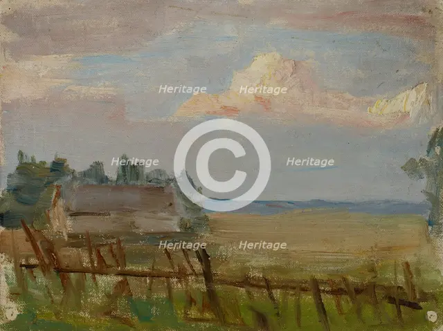 Northern Studies (The White Night-Clouds), 1910. Creator: Jan Ciaglinski.