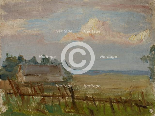 Northern Studies (The White Night-Clouds), 1910. Creator: Jan Ciaglinski.