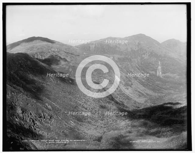 Northern peaks from gulf station, Mt. Washington, White Mountains, c1900. Creator: Unknown.