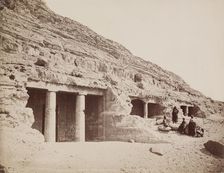 Northern Tombs at Beni Hasan, 19th century. Creator: Pascal Sébah