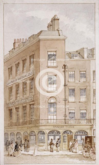 nos 103-104 Fleet Street, London, c1820. Artist: James Findlay