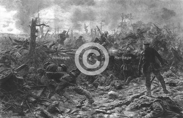 'Nos allies a l'assaut: les corps a corps du "Devils Wood"', 1916. Creator: Unknown.
