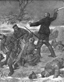 'Nos cavaliers a Pied; un beau sabreur 1914 Creator: Lucien Jonas