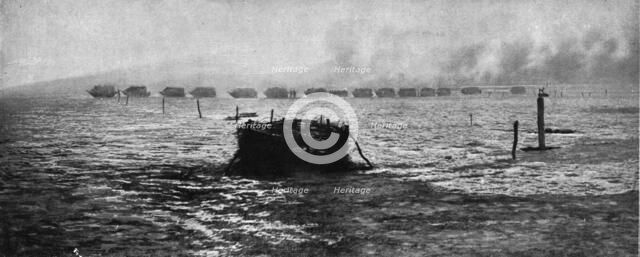'Nos chars d'assaut; Le retour des chars, le soir du 16 avril', 1917. Creator: Unknown.