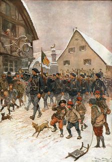 Nos chasseurs en Haute-Alsace (Saint-Amarin) 1916. Creator: Georges Bertin Scott
