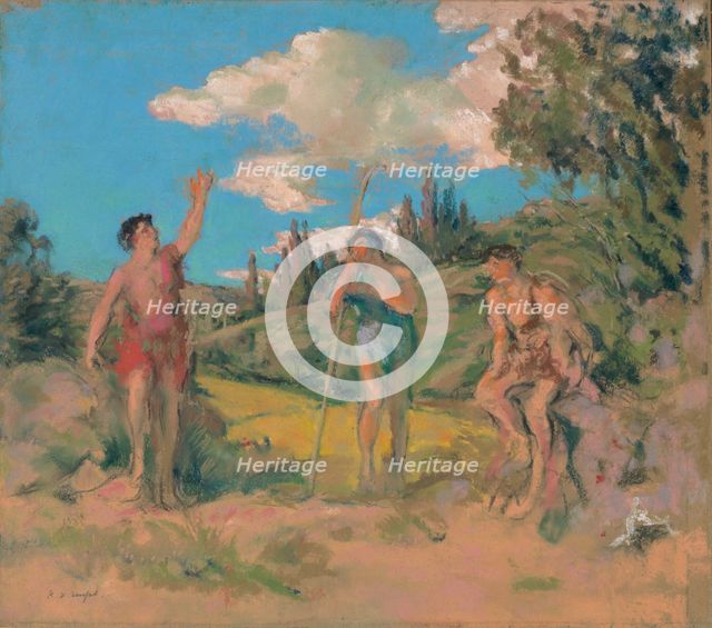 Nos patriam fugimus (Tityrus and Meliboeus), c. 1914.