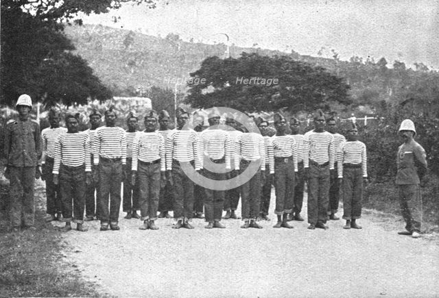'Nos recrues de trois parties du monde; En Oceanie: les premiers tirailleurs indigenes... 1916 (1924 Creator: Unknown.