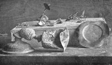 'Nos regions Devastees; Profanation: le calice de l'eglise de Maurupt 1914. Creator: Unknown