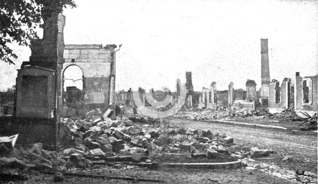''Nos regions Devastees; Une desert: les ruines de Maurupt', 1914. Creator: Unknown.