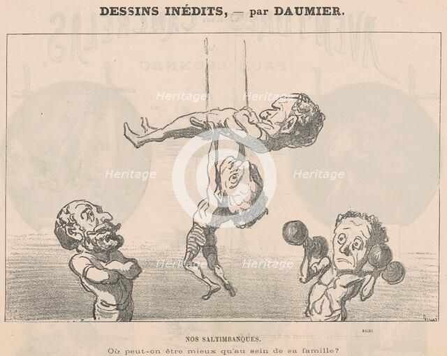 Nos saltimbanques, 19th century. Creator: Honore Daumier.