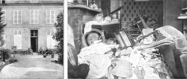 'Nos villes a sac; Une ville de la rue Saint-Martin et l'angle de son salon', 1918. Creator: Unknown.