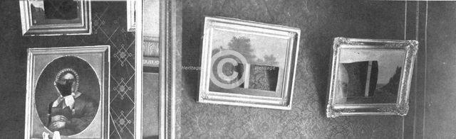 'Nos villes a sac; Portraits et paysages que la soldatesque allemande s'est amusee a trouer... 1918. Creator: Unknown.