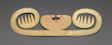 Nose Ornament with Lateral Extensions in Suggesting Whiskers, Wings, or Fish Barbels, A.D. 1000/1500 Creator: Unknown