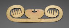 Nose Ornament with Lateral Extensions in Suggesting Whiskers, Wings, or Fish Barbels, A.D. 1000/1500 Creator: Unknown
