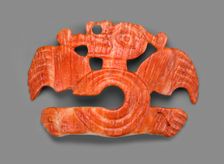 Nose Ornament in the Form of an Long-Nosed Saurian with C-shaped Body, A.D. 800/1200. Creator: Unknown