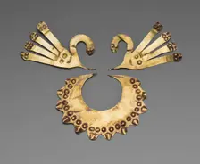 Nose Ornaments in the Form of Feline Whiskers, 180 B.C./A.D. 500. Creator: Unknown