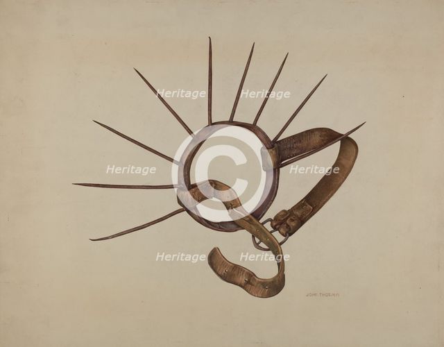 Nose Piece (For Weaning Calf), c. 1938. Creator: John Thorsen.