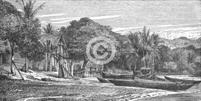 'Nossi-be, Madagascar; A Birds-eye View of Madagascar', 1875. Creator: M.D Charnay.