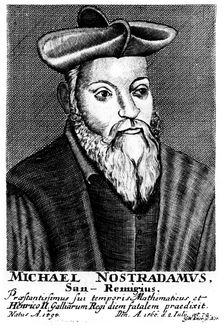 Nostradamus, 16th century French physician and astrologer, 1725. Creator: Unknown