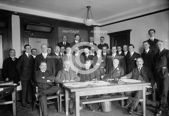 Nat. Advisory Comm. For Aeronautics - Meeting of Exec. Committee with The Aircraft Manufact..., 2017 Creator: Harris & Ewing.