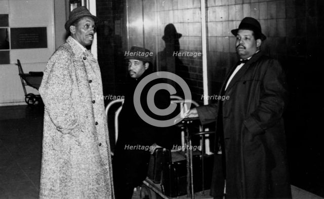 Nat and Cannonball Adderley, Royal Festival Hall, London, 1960. Creator: Brian Foskett.