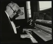 Nat Pierce at the piano, London, 1984. Creator: Denis Williams