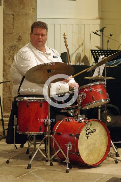 Nat Steele, Tim Whitehead Quintet, Chris Coull Promotion, St Andrew’s Church, Hove, August 2025. Creator: Brian O'Connor.