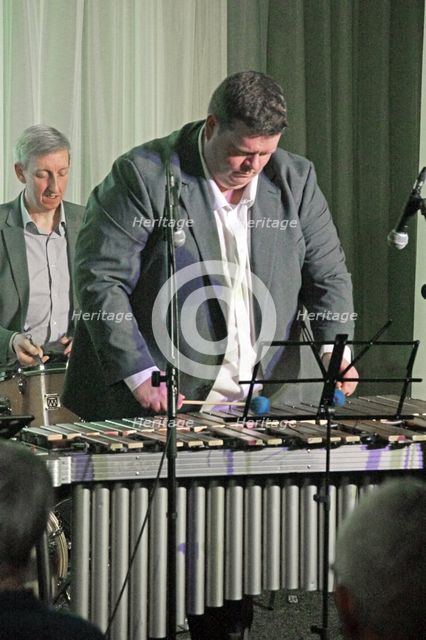 Nat Steele Quartet with Grant Stewart, Watermill Jazz Club, Surrey, 4 Feb 2020. Creator: Brian O'Connor.