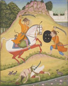 Nata Ragina: Folio from a ragamala series (Garland of Musical Modes) , 1714. Creator: Mohamed