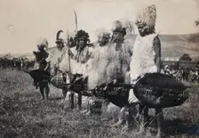 Natal, South Africa: African chiefs at a Zulu wedding at Henley, 1905. Creators: Agnes Henderson, Mrs GG Henderson