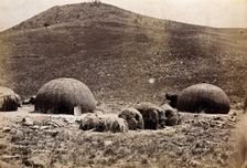 Natal, South Africa: traditional kraal huts, 19th century. Creator: Unknown