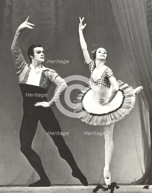Natalia Bessmertnova and Alexander Godunov, 1970s.
