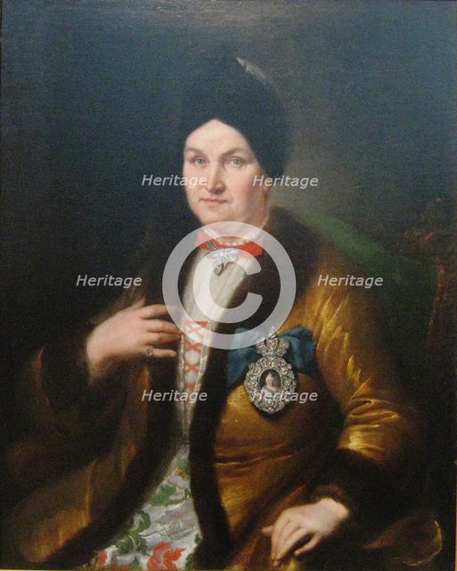 Natalia Demyanovna Razumovskaya, 1746. Artist: Häuser, Heinrich Gottlieb (c. 1720-1751)