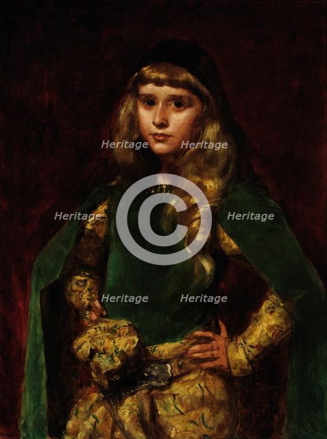 Natalie at Ten, 1887. Creator: Charles Emile Auguste Carolus-Duran.