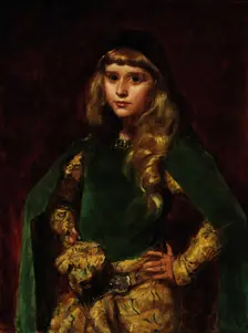 Natalie at Ten, 1887. Creator: Charles Emile Auguste Carolus-Duran