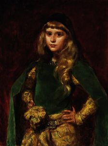 Natalie at Ten, 1887. Creator: Charles Emile Auguste Carolus-Duran