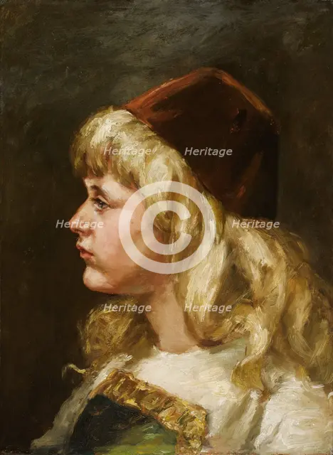 Natalie at Seven, 1883. Creator: Alice Pike Barney.