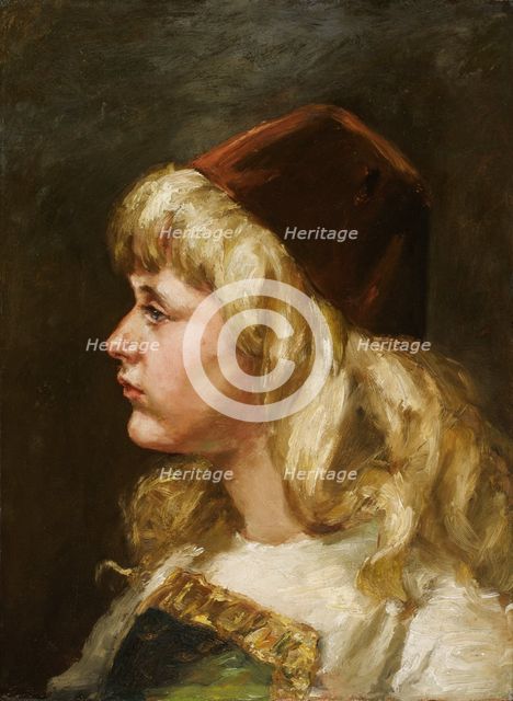 Natalie at Seven, 1883. Creator: Alice Pike Barney.