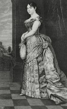 Natalie of Serbia, (1859-1941), Queen of Serbia (1882-1889) as the wife of the king Milan I, 1883. Creator: Unknown