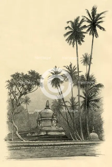 Natha Devale shrine, Kandy, Ceylon, 1898. Creator: Christian Wilhelm Allers.